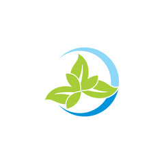 green leaf logo