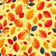Obraz premium A colorful fruit pattern with apples, oranges, and berries