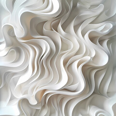 Fototapeta premium flowing, tranquility, abstract, smooth, white, curves, effortless, atmosphere, peace, undulations, layered, textures, depth, dimension, modern, decor, artistic, projects, backgrounds, monochrome, eleg