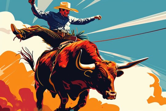 Bull Rider Vector Images – Browse 4,001 Stock Photos, Vectors, and ...