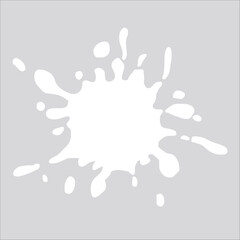 Paint white pigment spray splash stain illustration spots
