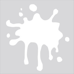 Paint white pigment spray splash stain illustration spots