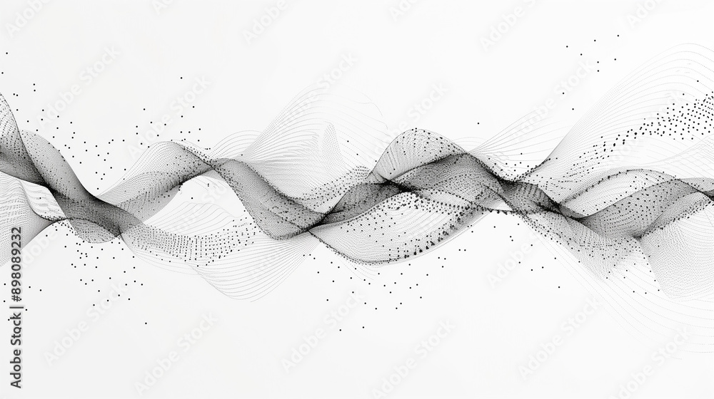 Leinwandbilder A minimalist AI neural network visual simple lines and dots symbolizing advanced machine learning algorithms