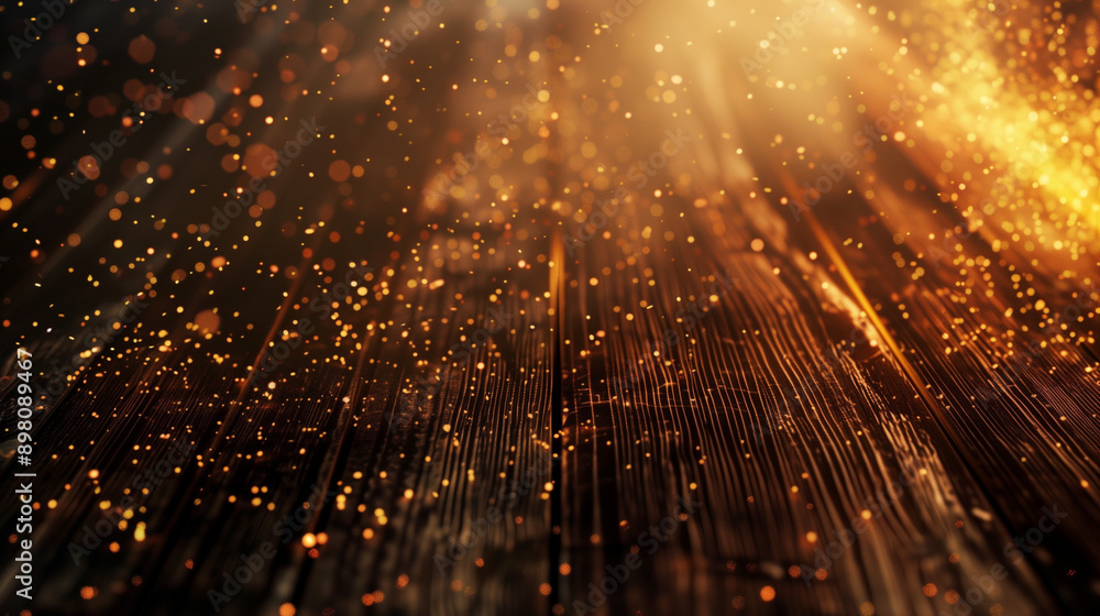 Aufkleber abstract wood texture with sparks flying creating a dynamic backdrop for culinary products emphasizi