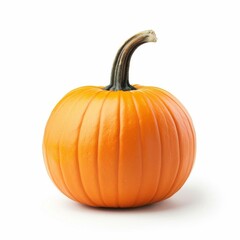 pumpkin lantern on solid white background, single object