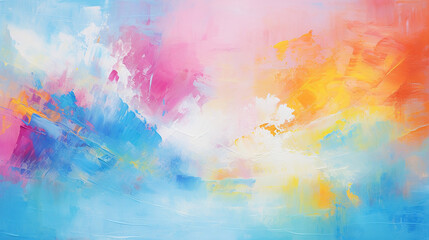 Abstract oil painting