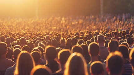 Vibrant outdoor concert captivates youthful crowd with music in an open air setting