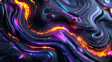 Vibrant wavy pattern abstract background with depth of field, ideal for adding a modern touch to any project