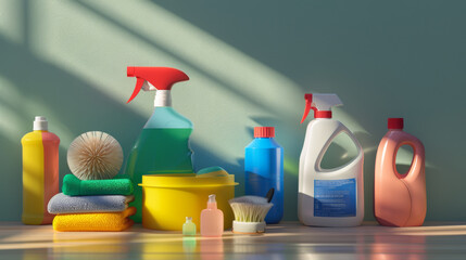 Cleaning supplies kit