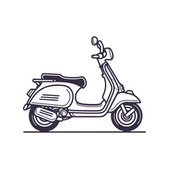 scooter isolated on white background