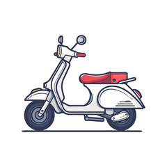 scooter isolated on white