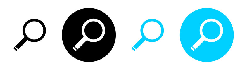 search icon button,magnifying glass loupe sign symbol, magnifier icon