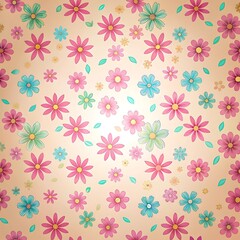 Floral Pattern Background.