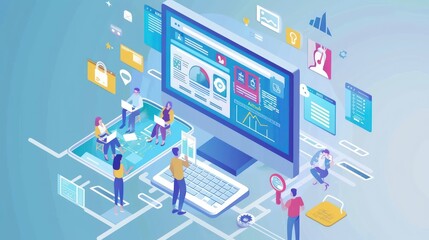 digital marketing agency where teams use AI-driven analytics to craft and optimize advertising campaigns in real-time