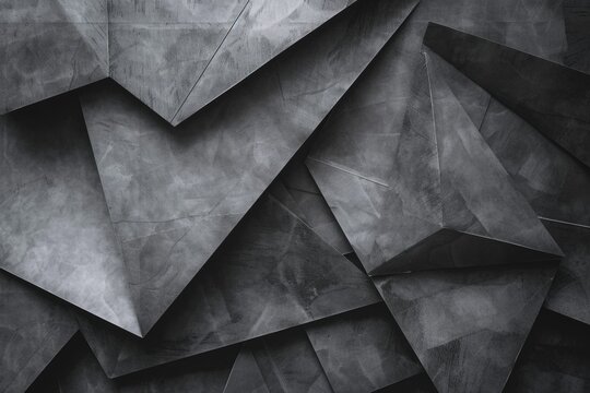 Modern gray geometric shapes with angular lines