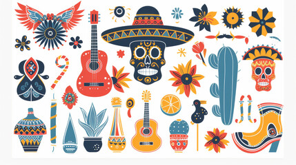 Mexican Cultural Elements: Cacti, Sombreros, and More