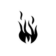 fire silhouette icon