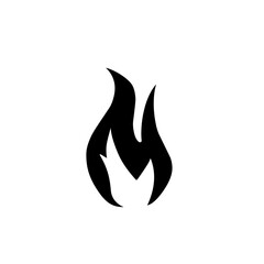fire silhouette icon