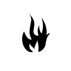 fire silhouette icon