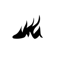 fire silhouette icon