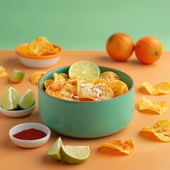 Delicious bowl of cornflakes with milk for a healthy breakfast