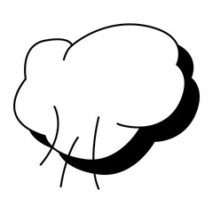 Comic book speech bubble, great design for any purposes. Sticker design. Vector illustration