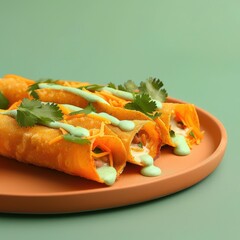 Fresh salmon with dill and lemon served on a plate with vegetables, perfect for a healthy dinner