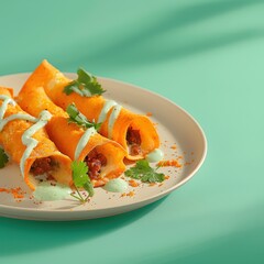 A delicious and healthy meal featuring chicken with salad, vegetables, and soup on a plate