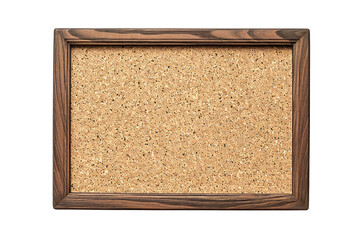 Empty cork board banner on transparent background Generative Ai