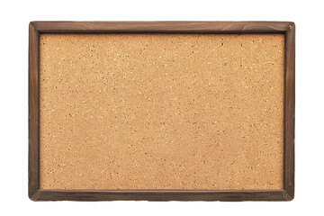 Fototapeta premium Empty cork board banner on transparent background Generative Ai