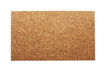 Empty cork board banner on transparent background Generative Ai