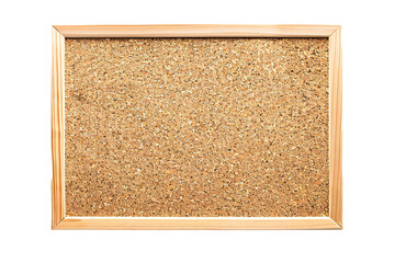 Fototapeta premium Empty cork board banner on transparent background Generative Ai