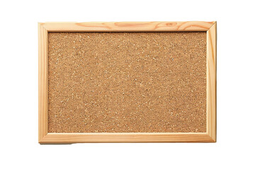 Empty cork board banner on transparent background Generative Ai