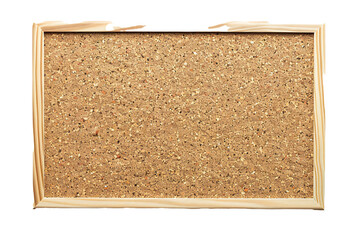 Fototapeta premium Empty cork board banner on transparent background Generative Ai