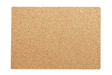 Empty cork board banner on transparent background Generative Ai