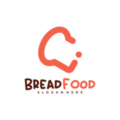 Bread with C logo vector template, Creative Bread logo design concepts