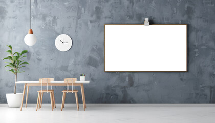 Illuminating Education: Blank White Billboard Mockup Gracing Renowned Academic Institution Interior