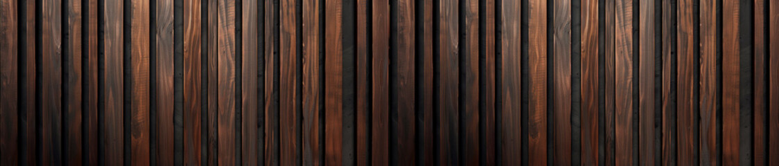 Wood background banner, brown wooden acoustic panels wall texture , seamless pattern