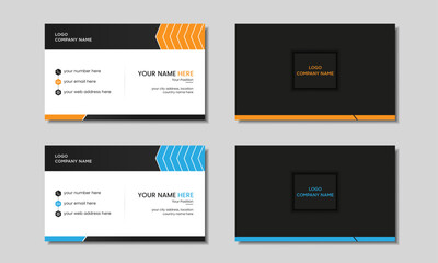 Creative modern business card design template, visiting card layout.