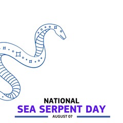 Fototapeta premium national sea serpent day 