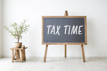 Tax Time Chalkboard Reminder