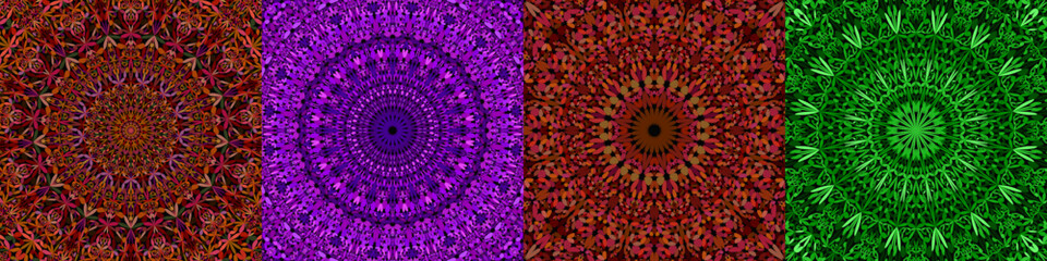 Geometric floral mandala background collection
