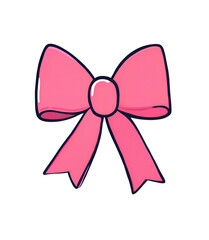 pink ribbon bow