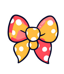 Cute polka dot bow