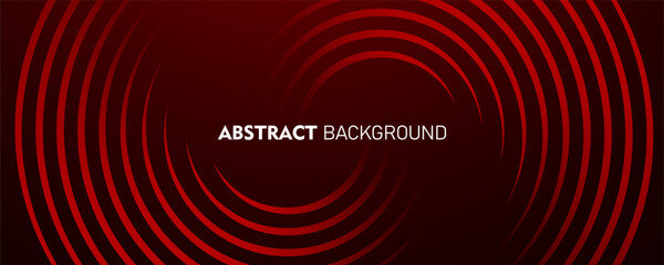 Abstrack red background. dark red abstrack geometric line background. Modern shiny red circle line pattern. Futuristic technology concept. red gradient vector, banner, brochure, poster, banner