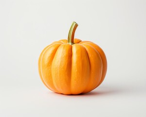 Obraz premium front porch pumpkin on solid white background, single object