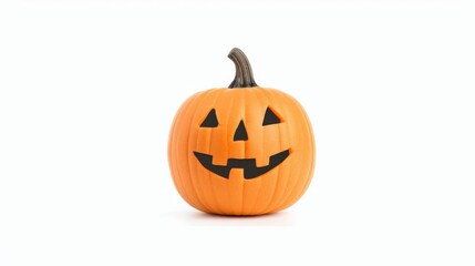 pumpkin scarecrow on solid white background, single object