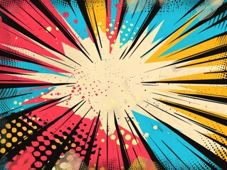 Comic Abstract Background: Vibrant and Dynamic Visuals. Comic abstract background template.