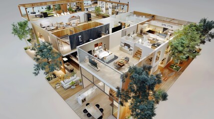 high-tech real estate development firm using 3D modeling and virtual tours to plan and sell properties before they are built