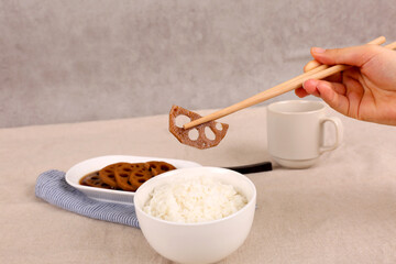 Korean Healthy Food. Fresh Ingredients.